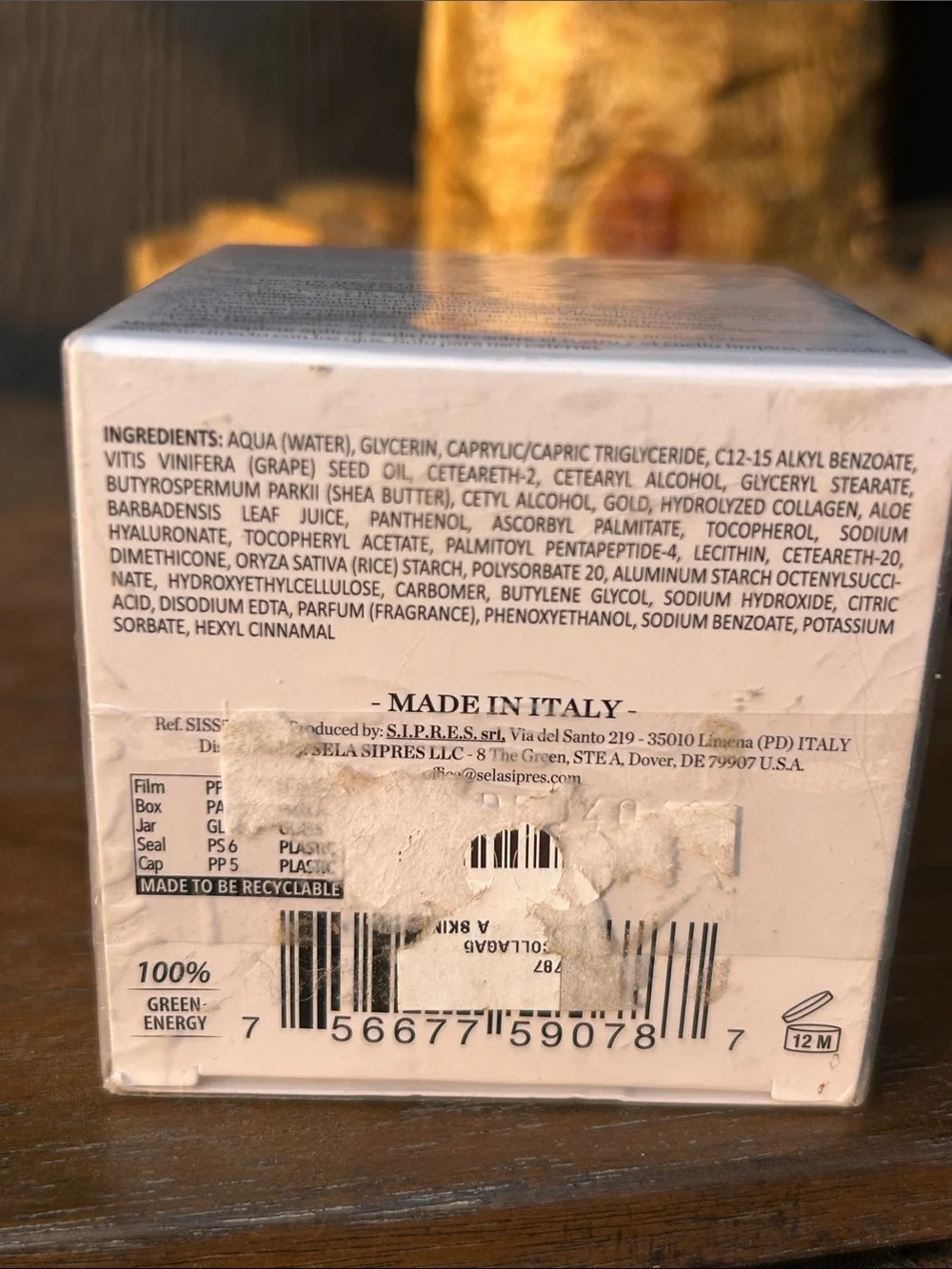 Delfanti Milano Collagen 24K Pure Hyaluronic Acid Anti Aging Night Cream